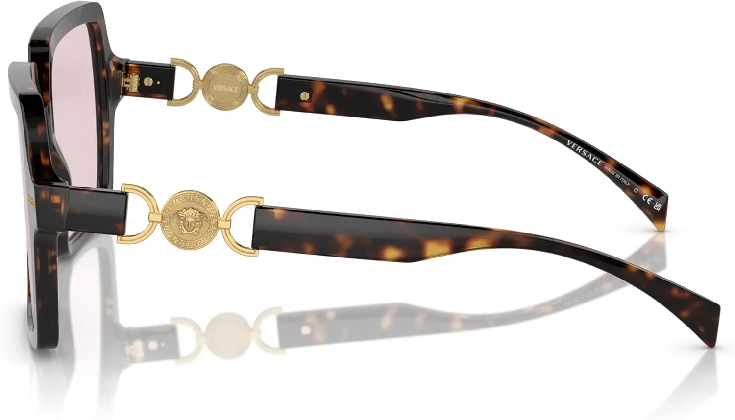 Versace Woman Sunglasses Black Frame, Dark Grey Lenses, 55MM