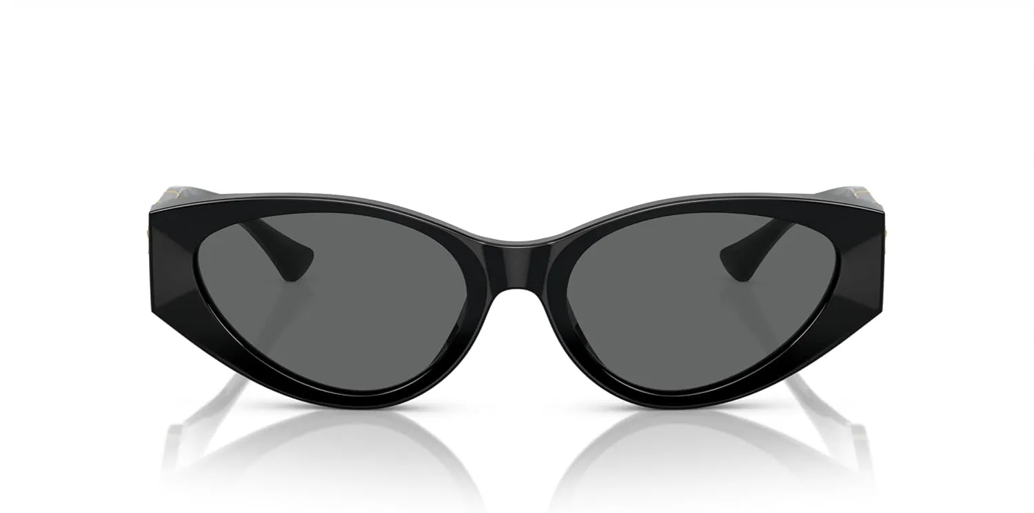 Versace Woman Sunglasses Black Frame, Dark Grey Lenses, 55MM