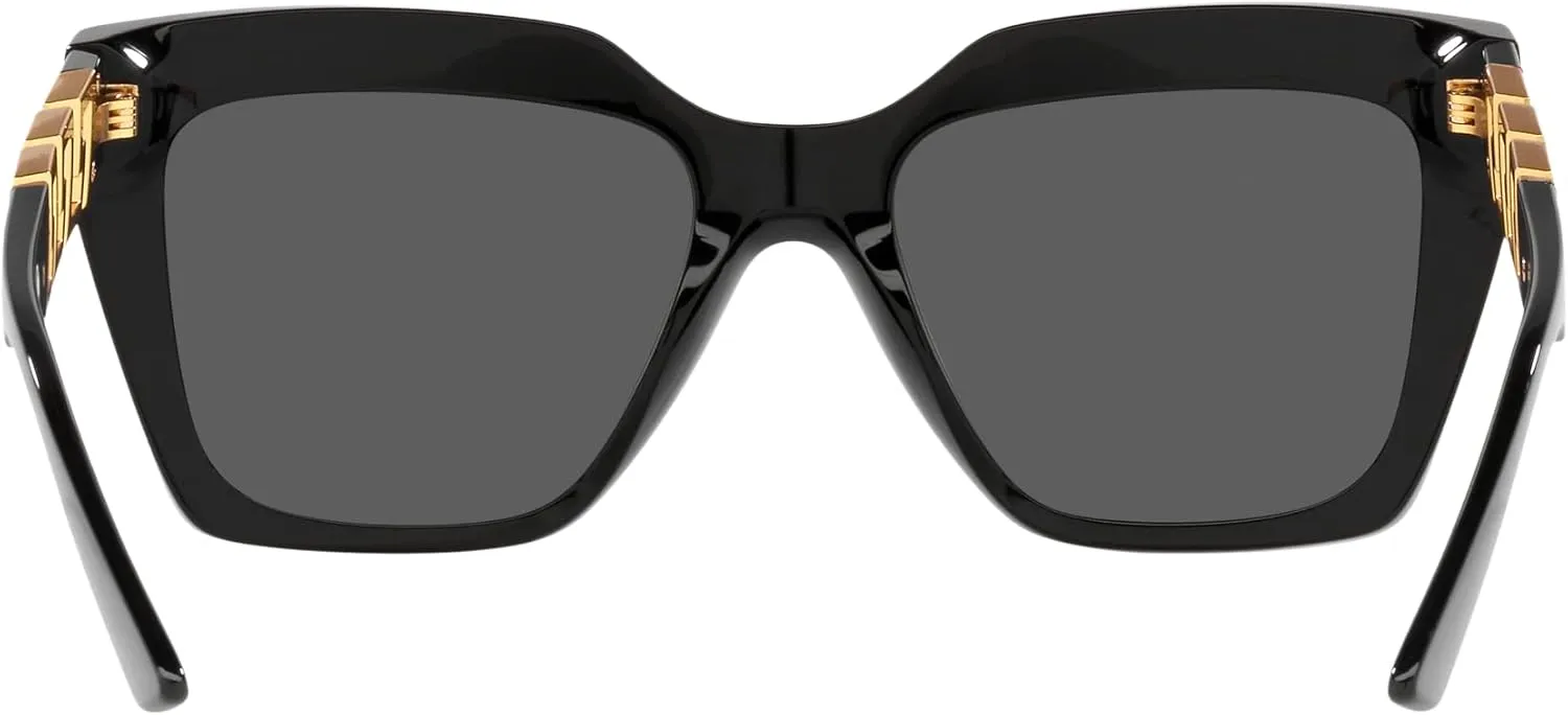 Versace Woman Sunglasses Black Frame, Dark Grey Lenses, 56MM