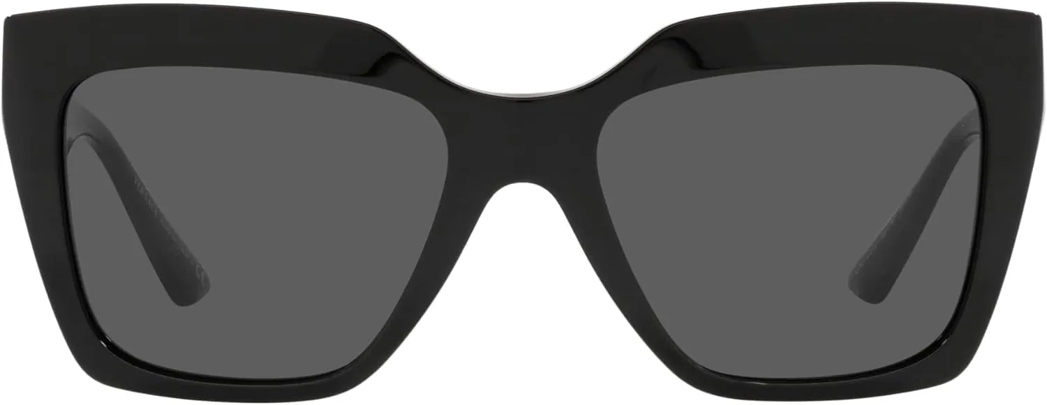 Versace Woman Sunglasses Black Frame, Dark Grey Lenses, 56MM