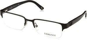 Versace Women's Modern Rectangular Prescription Eyewear Frames