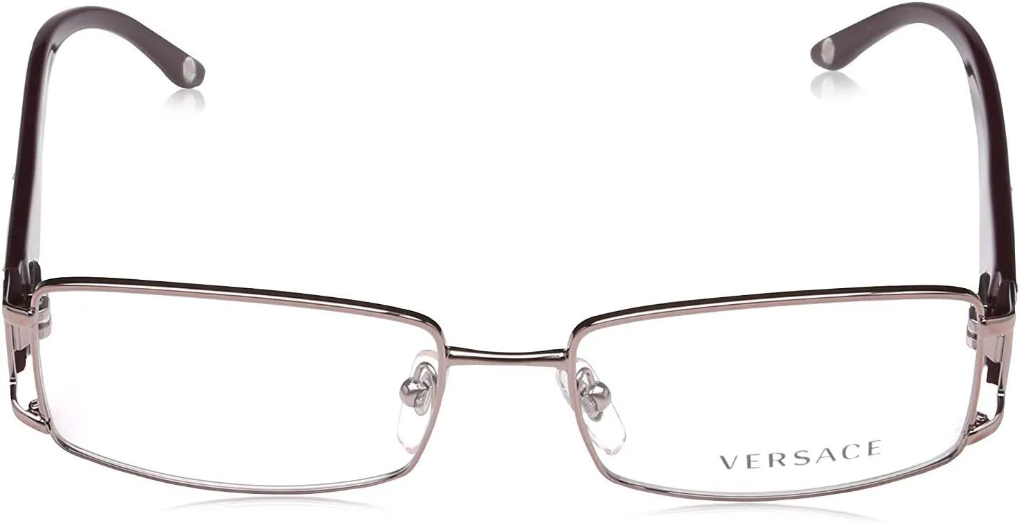Versace Women's Modern Rectangular Prescription Eyewear Frames