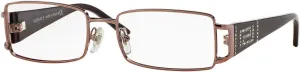Versace Women's Modern Rectangular Prescription Eyewear Frames
