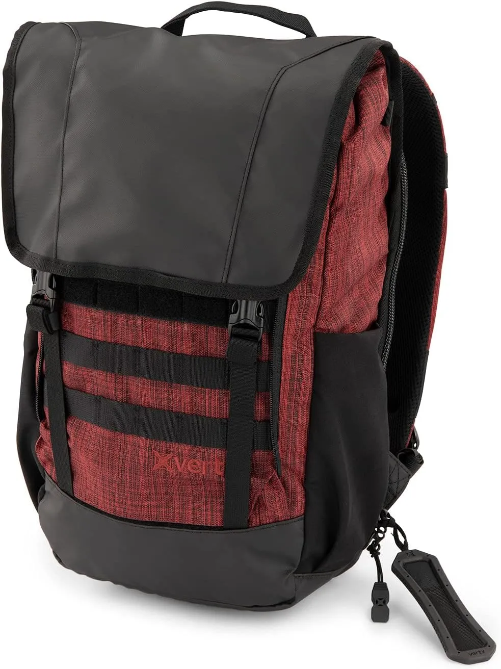 Vertx Last Call Pack Tactical Backpack 20L Medium Molle Laptop Rucksack for Travel, Work, Outdoor, Concealed Carry, Utility Tactical Gear Bag, Heather Red/Galaxy Black