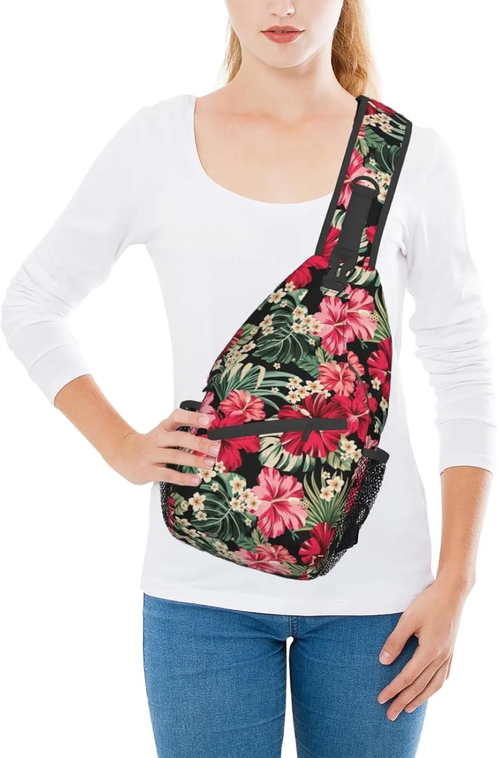 Vintage Elephant Sling Backpack Unisex Crossbody Chest Bag Shoulder Chest Bag For Women Men Hiking Travel