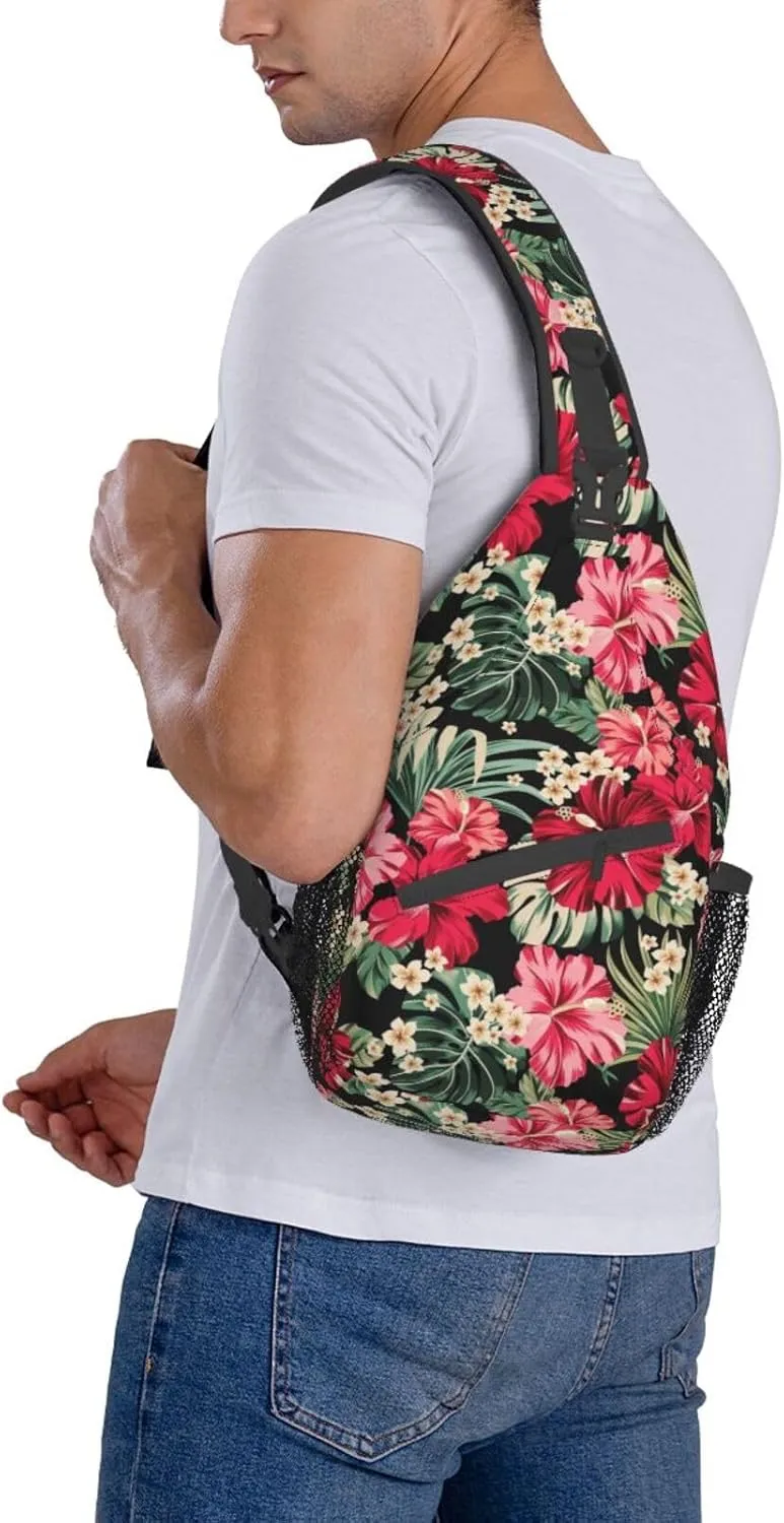 Vintage Elephant Sling Backpack Unisex Crossbody Chest Bag Shoulder Chest Bag For Women Men Hiking Travel