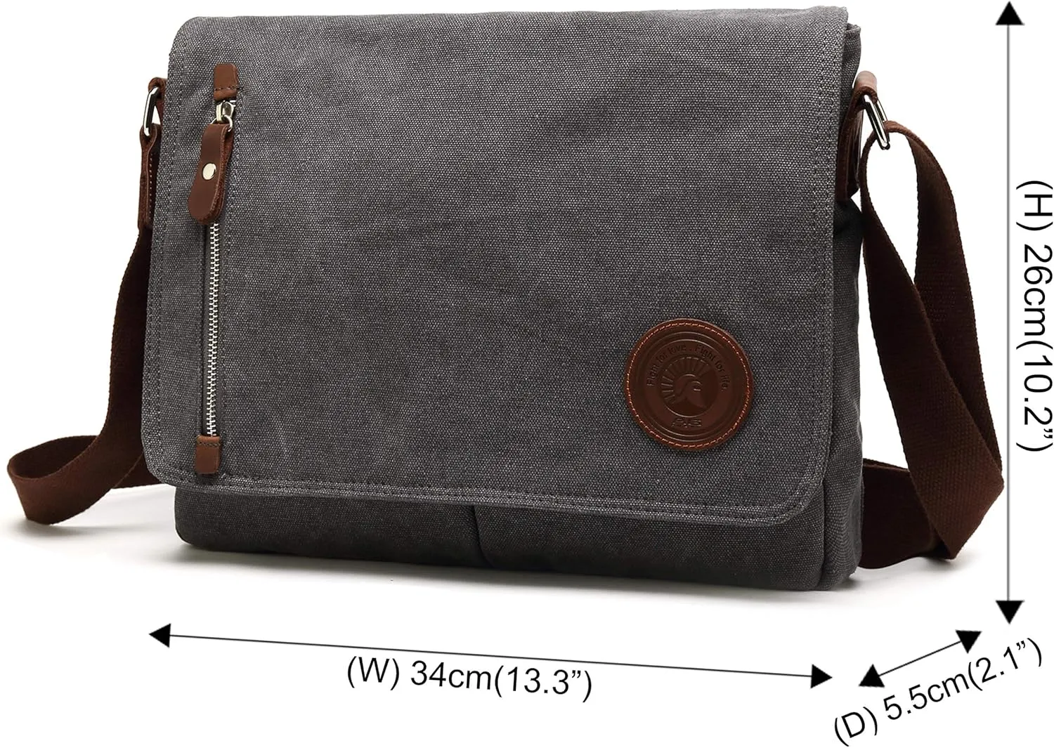 Vintage Men's Canvas Messenger Bag Laptop Shoulder Satchel Crossbody Bag