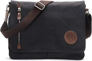 Vintage Men's Canvas Messenger Bag Laptop Shoulder Satchel Crossbody Bag