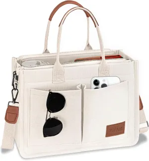 VOFANK Large Canvas Tote Bag for Women - Zipper Work Crossbody Purse Handbag Shoulder Satchel Travel Gym Everyday Bag