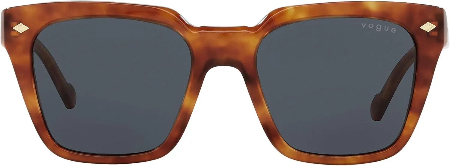 Vogue Eyewear Man Sunglasses Black Frame, Dark Grey Lenses, 50MM