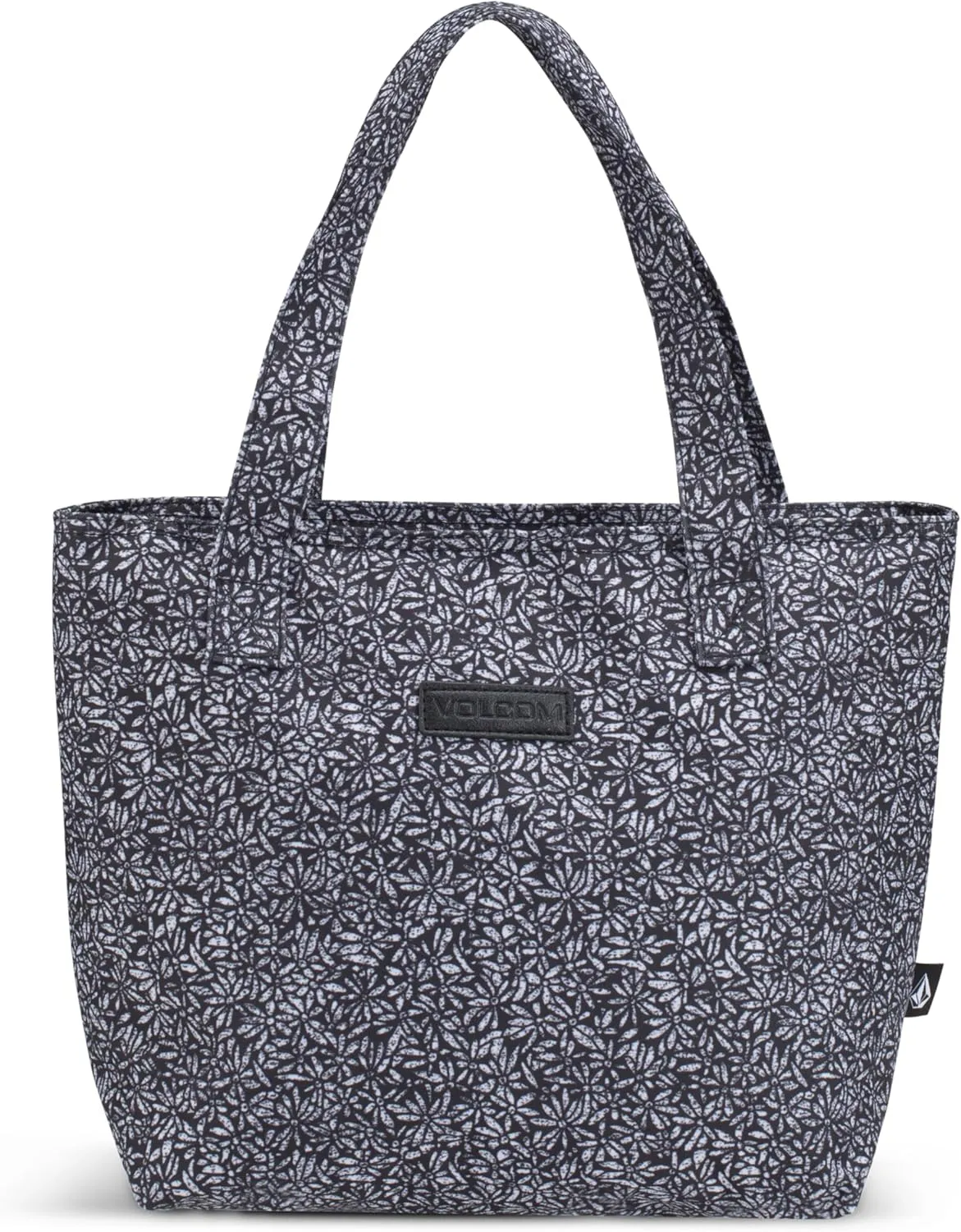VOLCOM Upperclass Lunchkit Insulataed Lunch Tote Bag, Black/White
