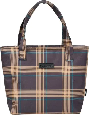 VOLCOM Upperclass Lunchkit Insulataed Lunch Tote Bag, Plaid Magic