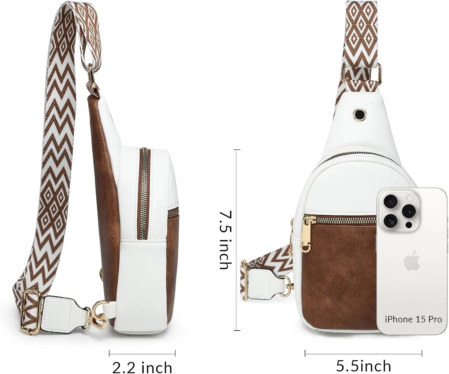 VONMAY Women Small Sling Bags Crossbody Bag Purses Lightweight Chest Bag for Hiking Cycling Work Travel