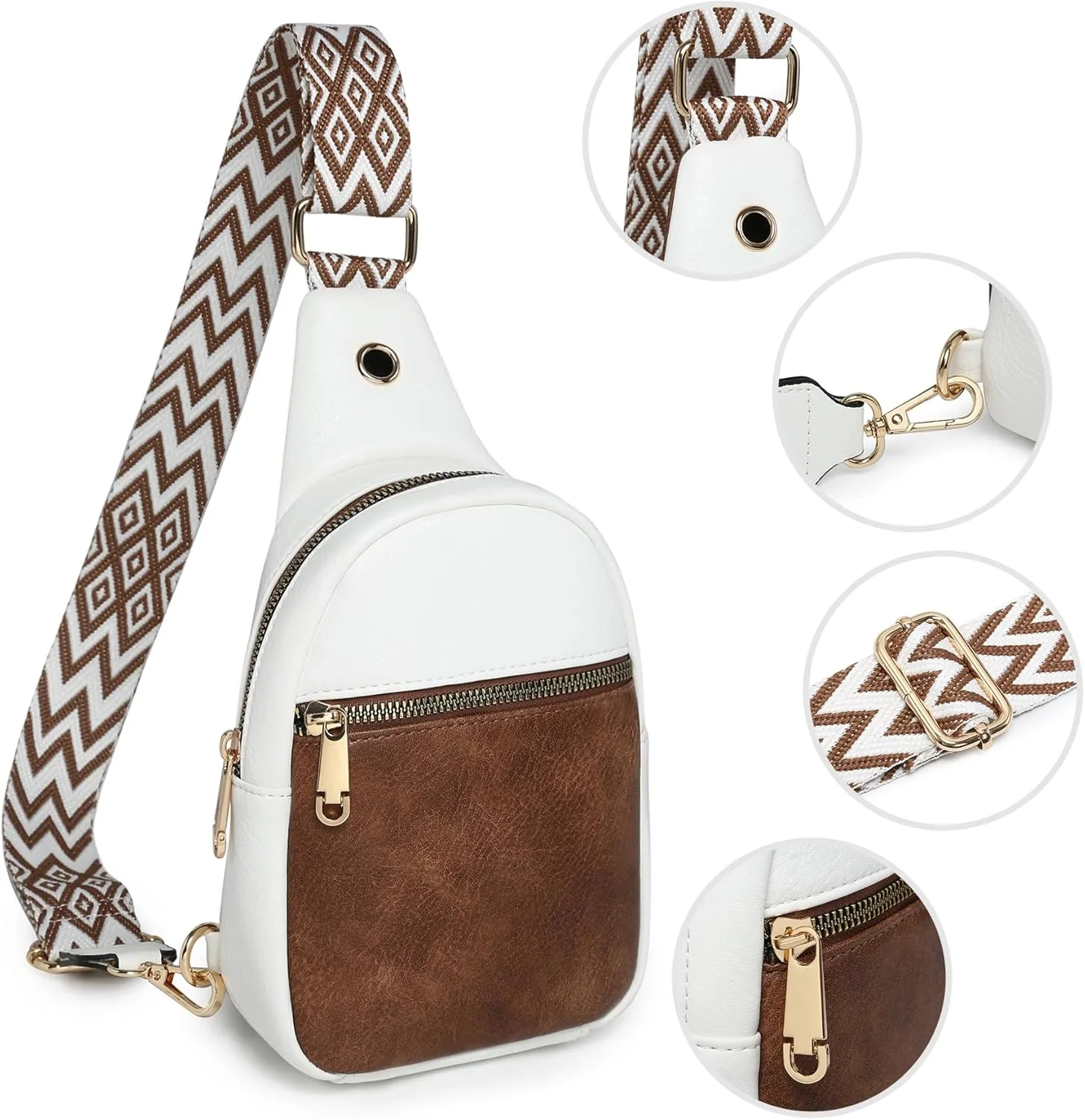 VONMAY Women Small Sling Bags Crossbody Bag Purses Lightweight Chest Bag for Hiking Cycling Work Travel