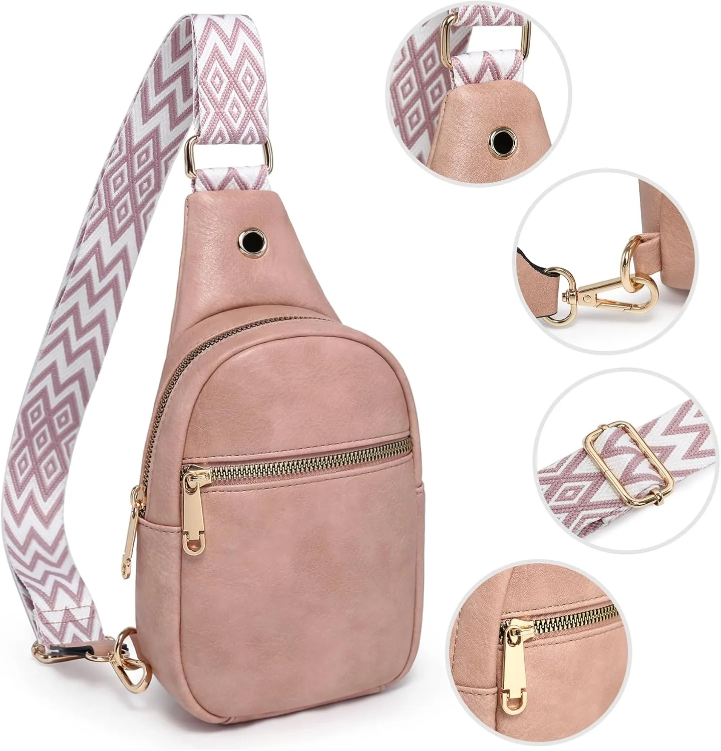 VONMAY Women Small Sling Bags Crossbody Bag Purses Lightweight Chest Bag for Hiking Cycling Work Travel
