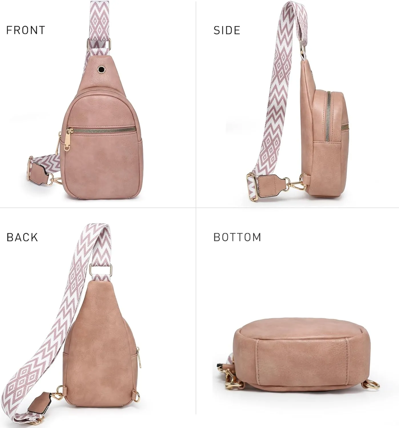 VONMAY Women Small Sling Bags Crossbody Bag Purses Lightweight Chest Bag for Hiking Cycling Work Travel