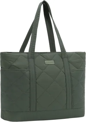 VX VONXURY Tote Bag for Women,Puffer Handbag with Multi Pockets Large Quilted Shoulder Bag For Daily Travel