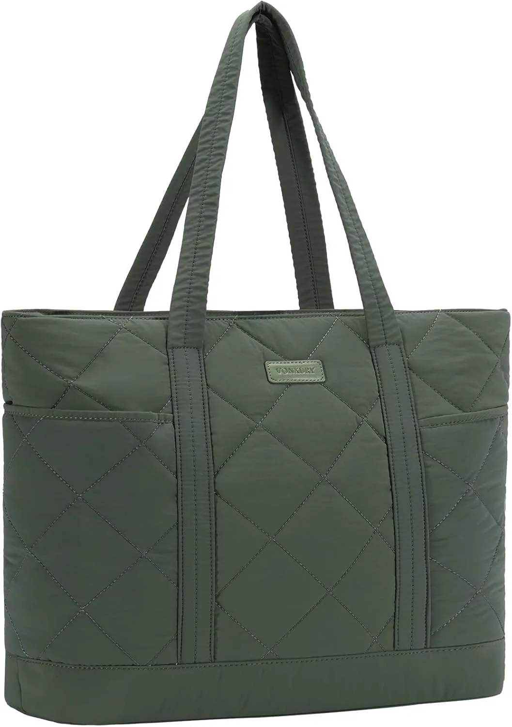VX VONXURY Tote Bag for Women,Puffer Handbag with Multi Pockets Large Quilted Shoulder Bag For Daily Travel