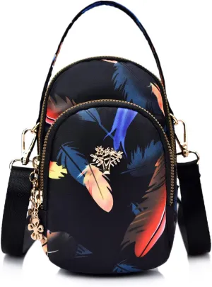 Waterproof Backpack for Men Women Women's Crossbody Travel Purses Built In Wallet Stylish Shoulder Bag(K)