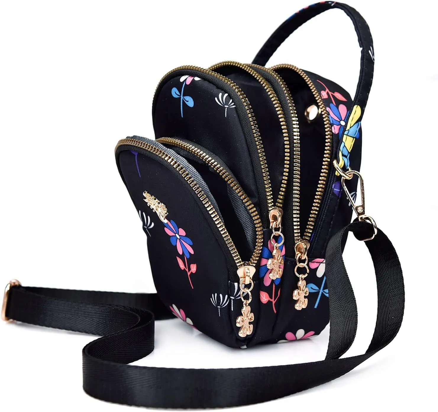 Waterproof Backpack for Men Women Women's Crossbody Travel Purses Built In Wallet Stylish Shoulder Bag(K)