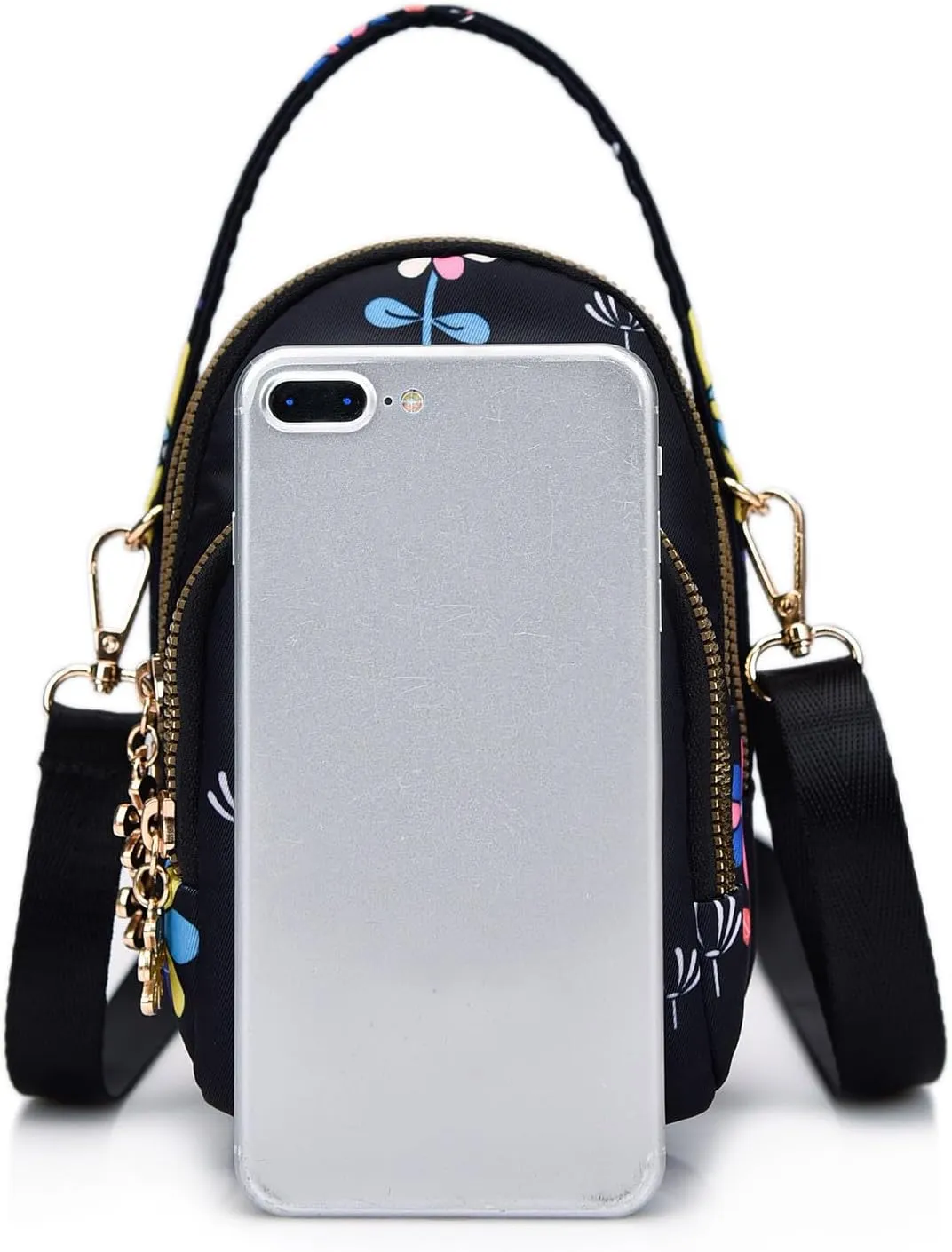 Waterproof Backpack for Men Women Women's Crossbody Travel Purses Built In Wallet Stylish Shoulder Bag(K)