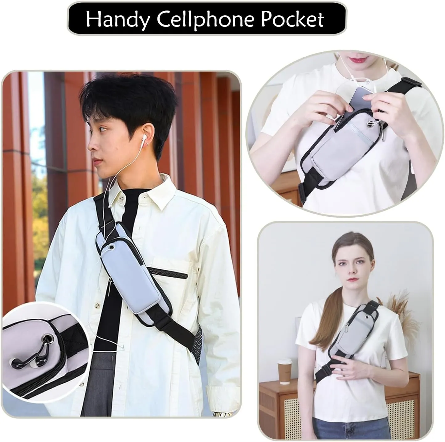 Waterproof Sling Backpack Crossbody Sling Bag, Cross Bag Adjustable Travel Hiking Essentials Casual Daypack Multipurpose Chest Bag Purse for Women Men
