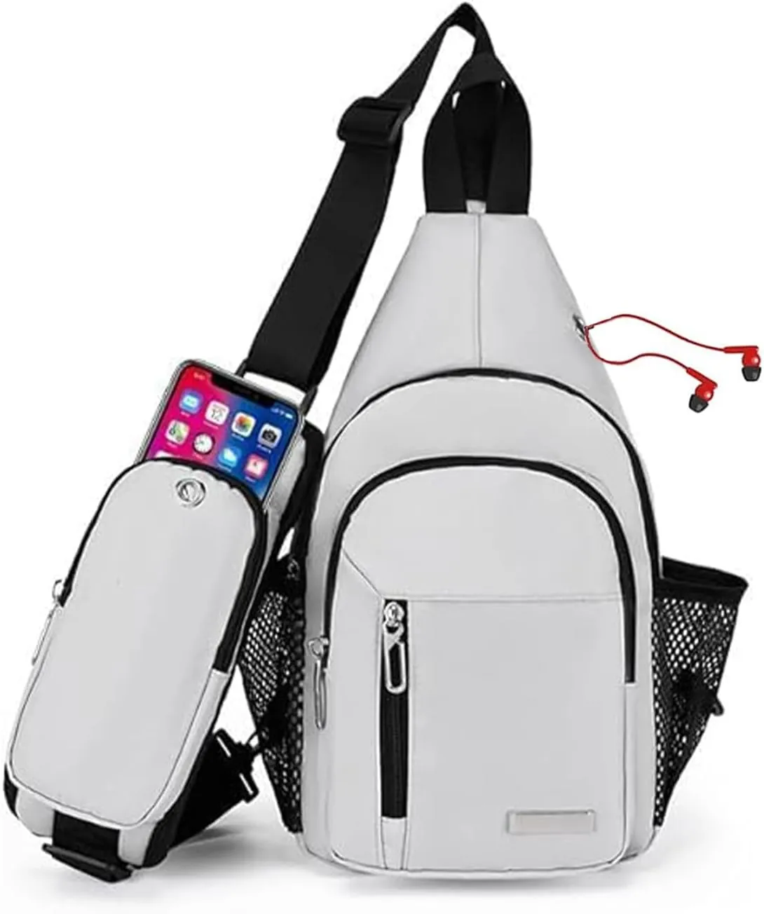 Waterproof Sling Backpack Crossbody Sling Bag, Cross Bag Adjustable Travel Hiking Essentials Casual Daypack Multipurpose Chest Bag Purse for Women Men