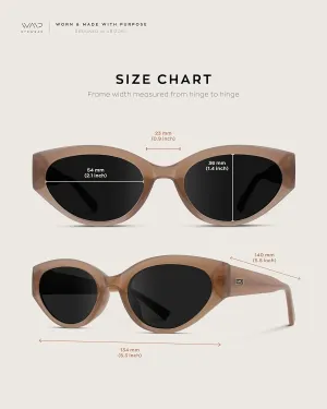 WearMe Pro Women's Oval Cat Eye Sunglasses, Vintage Slim Frame, Gradient UV Protection Lenses