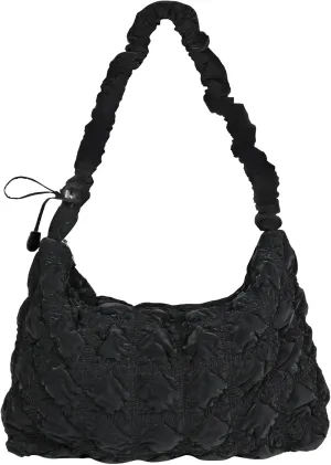 weiwei Quilted Puffer Tote Bag Crossbody Bags for Women Large Nylon Puffy Quilted Purse Carryall Hobo Tote Cloud Shoulder Bag