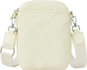 WESTBRONCO Small Quilted Crossbody Bags for Women Cell Phone Wallet Purse with Card Slots Soft and Waterproof Shoulder Purses