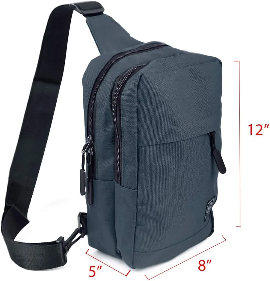 WESTEND Crossbody Canvas Sling Bag Backpack with Reversible Strap