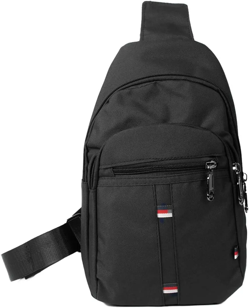 WESTEND Crossbody Canvas Sling Bag with Adjustable Strap-Travel Small Daypack