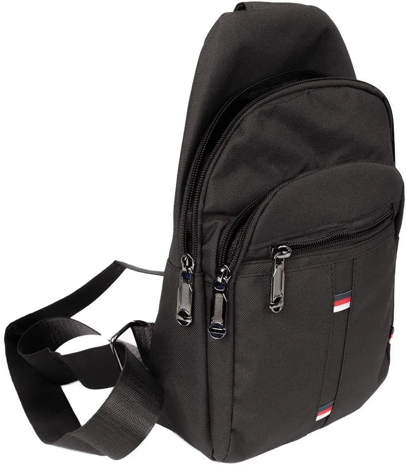 WESTEND Crossbody Canvas Sling Bag with Adjustable Strap-Travel Small Daypack
