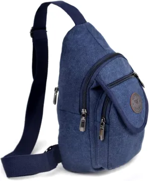 WESTEND Crossbody Canvas Sling Bag with Adjustable Strap-Travel Small Daypack