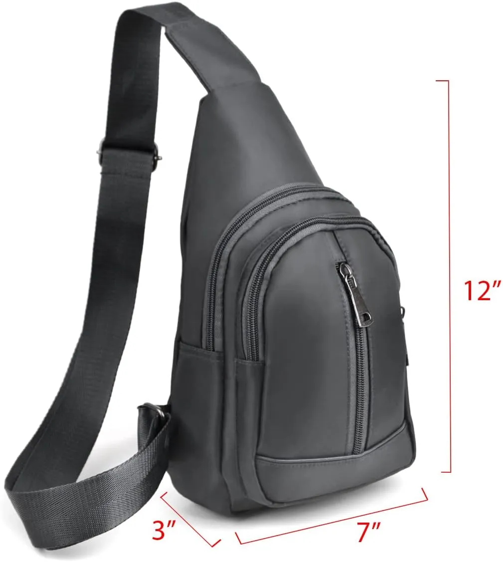 WESTEND Crossbody Nylon Sling Bag Daypack with Adjustable Strap-Small Travel Bag