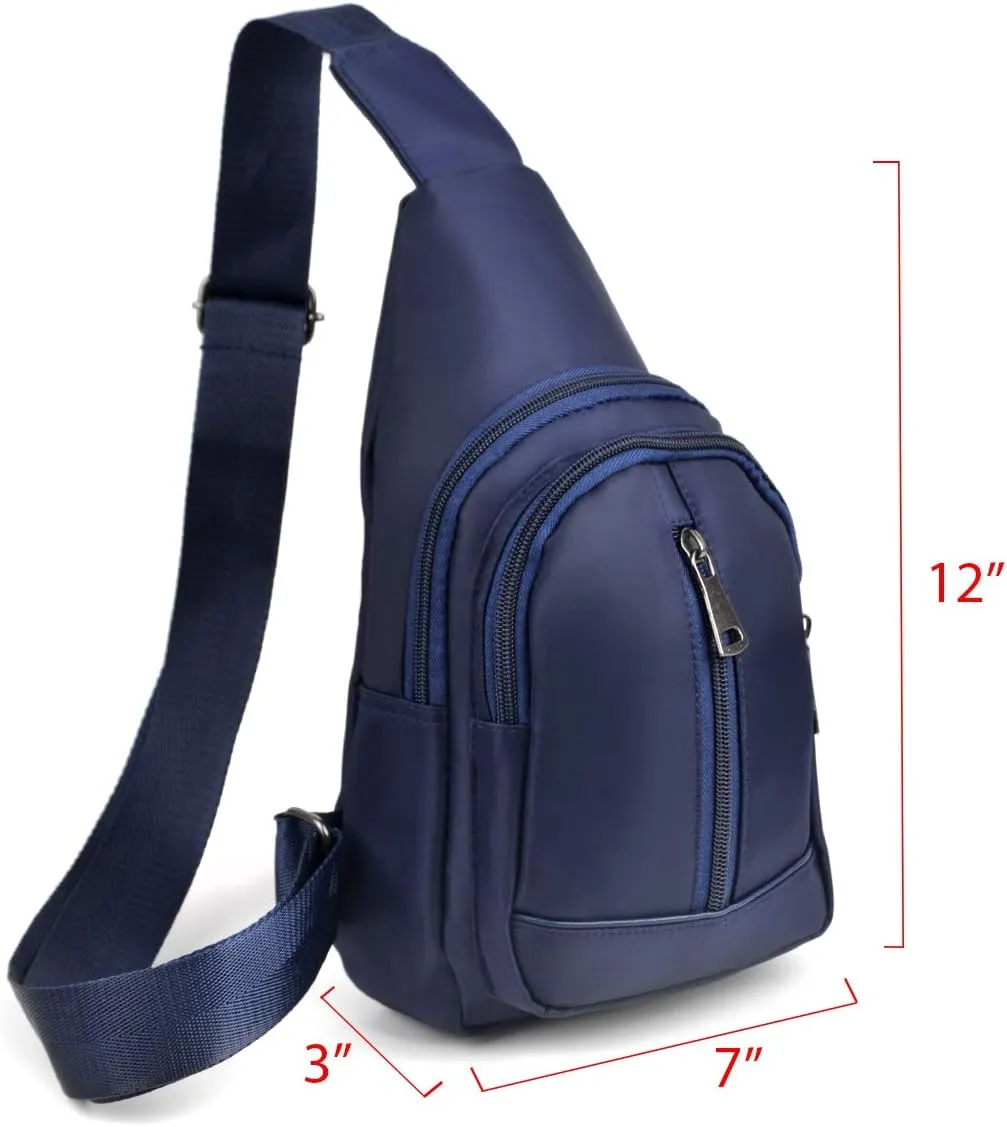 WESTEND Crossbody Nylon Sling Bag Daypack with Adjustable Strap-Small Travel Bag