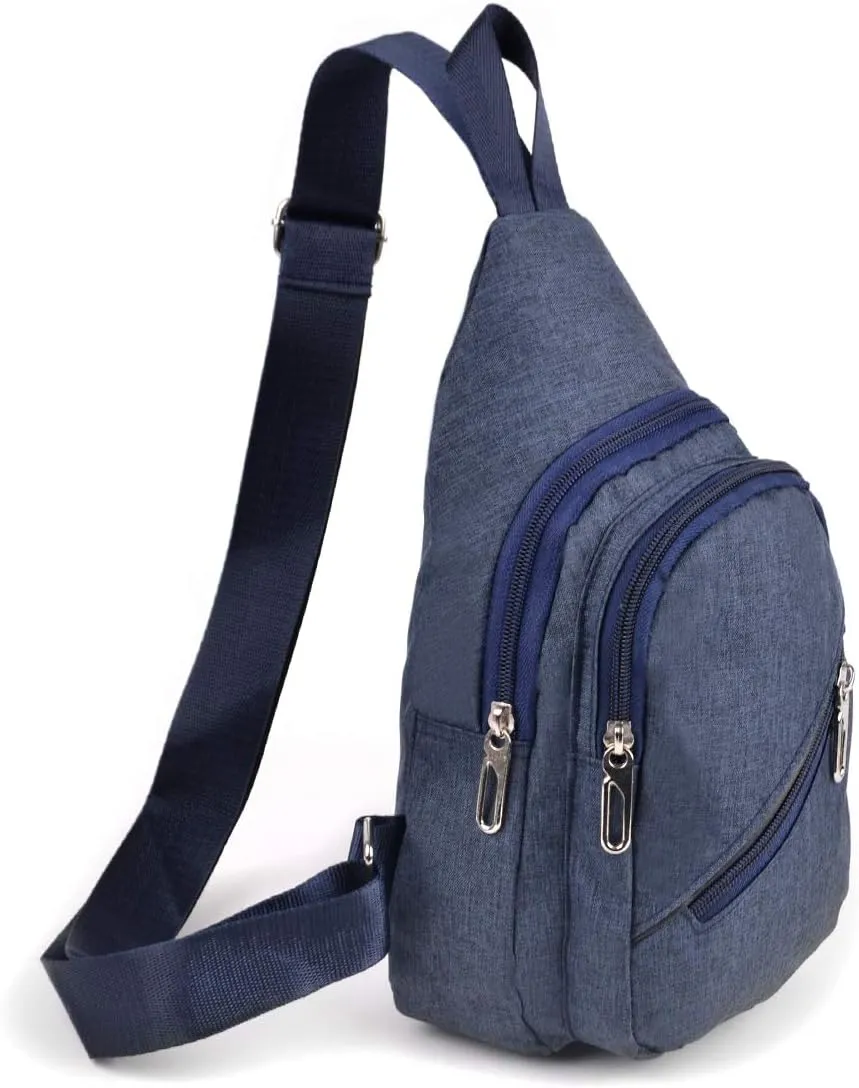 WESTEND Crossbody Polyester Sling Bag Backpack with Adjustable Strap
