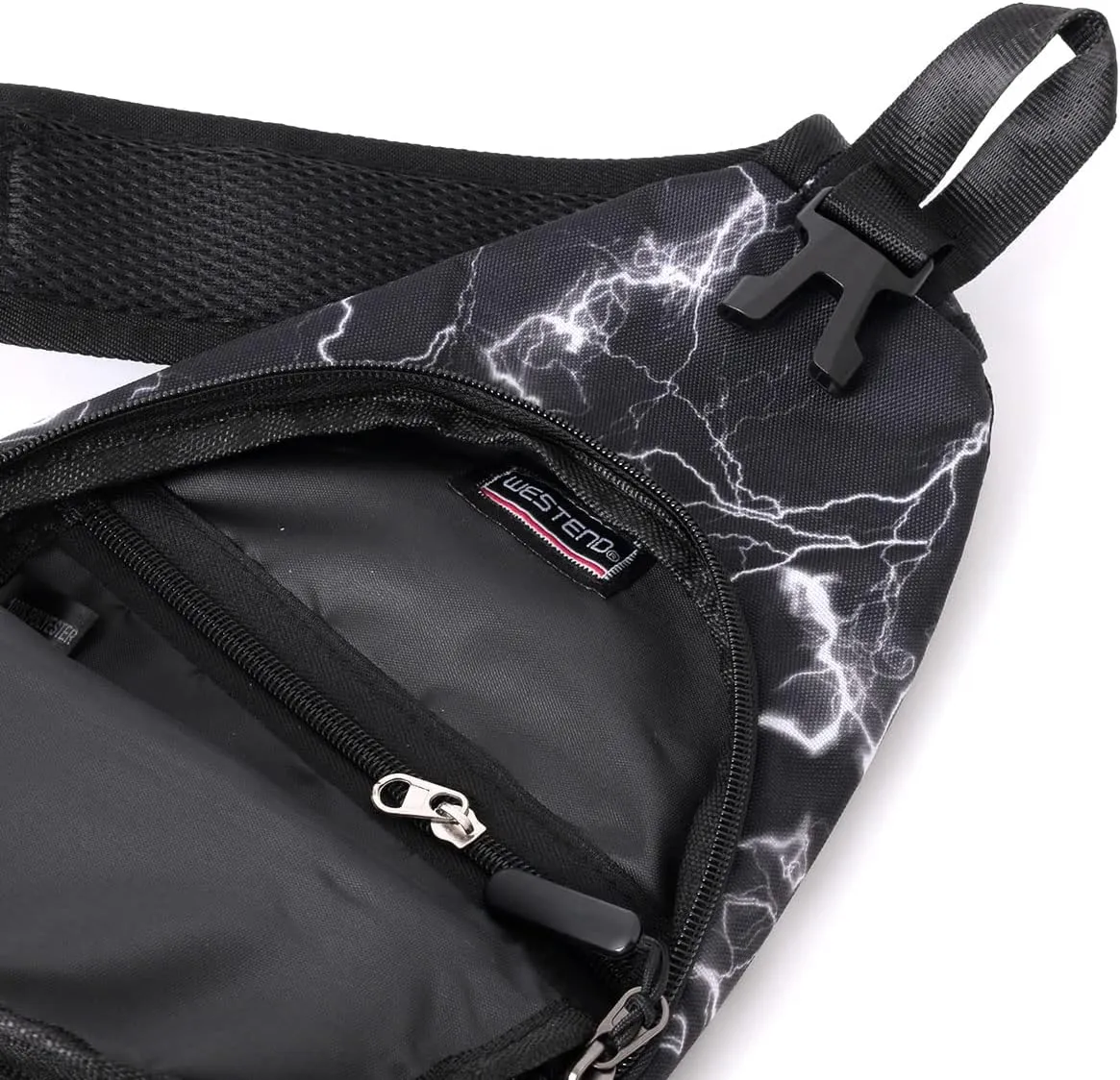 WESTEND Novelty Crossbody Sling Bag Backpack with Adjustable Strap for Men and Women, Lighting