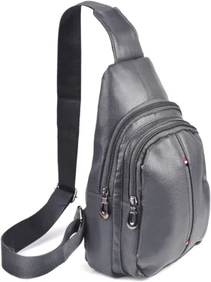 WESTEND Small Crossbody Leather Sling Bag with Adjustable Strap - Travel Small Daypack