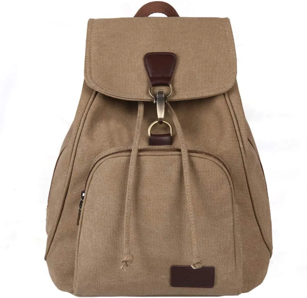 WITERY Women Canvas Fashion Backpacks Purse Casual Outdoor Shopping Daypacks Sports Rucksack Hiking Travel Multipurpose Bag