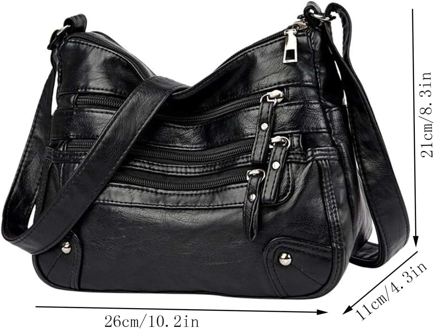 Women Bags Fashionable Middle Mother Bag Large Capacity Shoulder Crossbody Bags Casual Shoulder Tote (Brown, One Size)