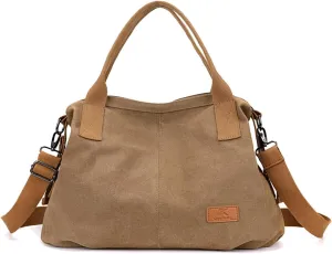 Women Canvas Shoulder Bag, Large Crossbody, Casual Handbag, Top Handle, Tote, Satchel, Messenger