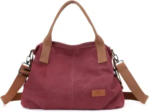Women Canvas Shoulder Bag, Large Crossbody, Casual Handbag, Top Handle, Tote, Satchel, Messenger