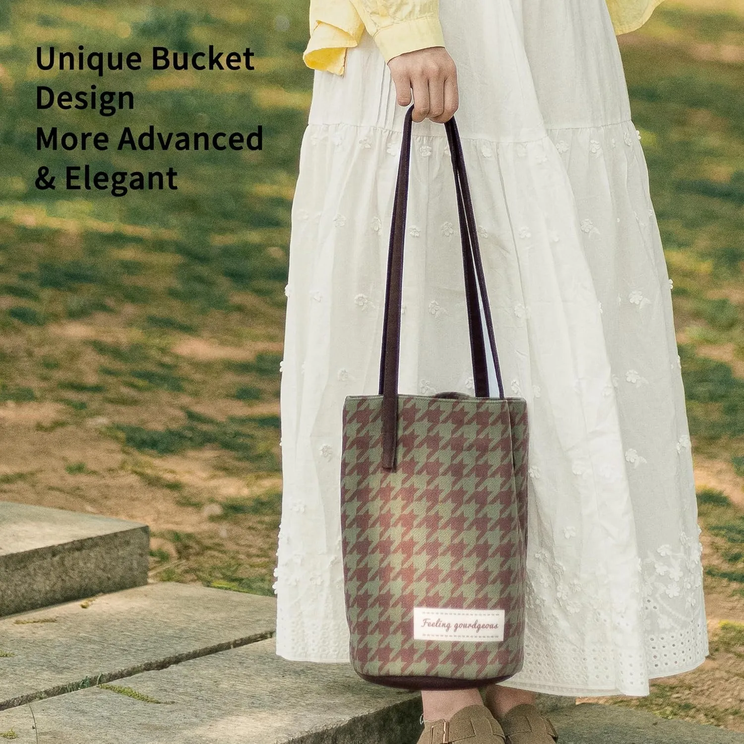 Women Canvas Tote Handbags Bucket Bag Purses for Women Trendy Shoulder Bag Canvas Handbag satchel Bag Spring