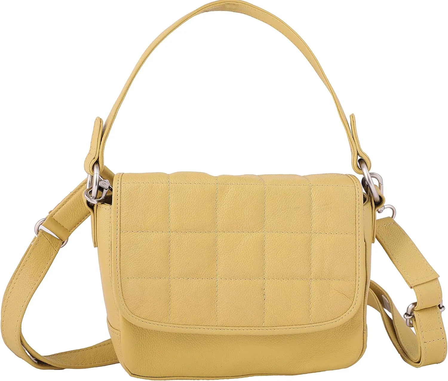 Women Crossbody Bag Leather Shoulder Bag Top Handle Satchel Medium Purse for Ladies
