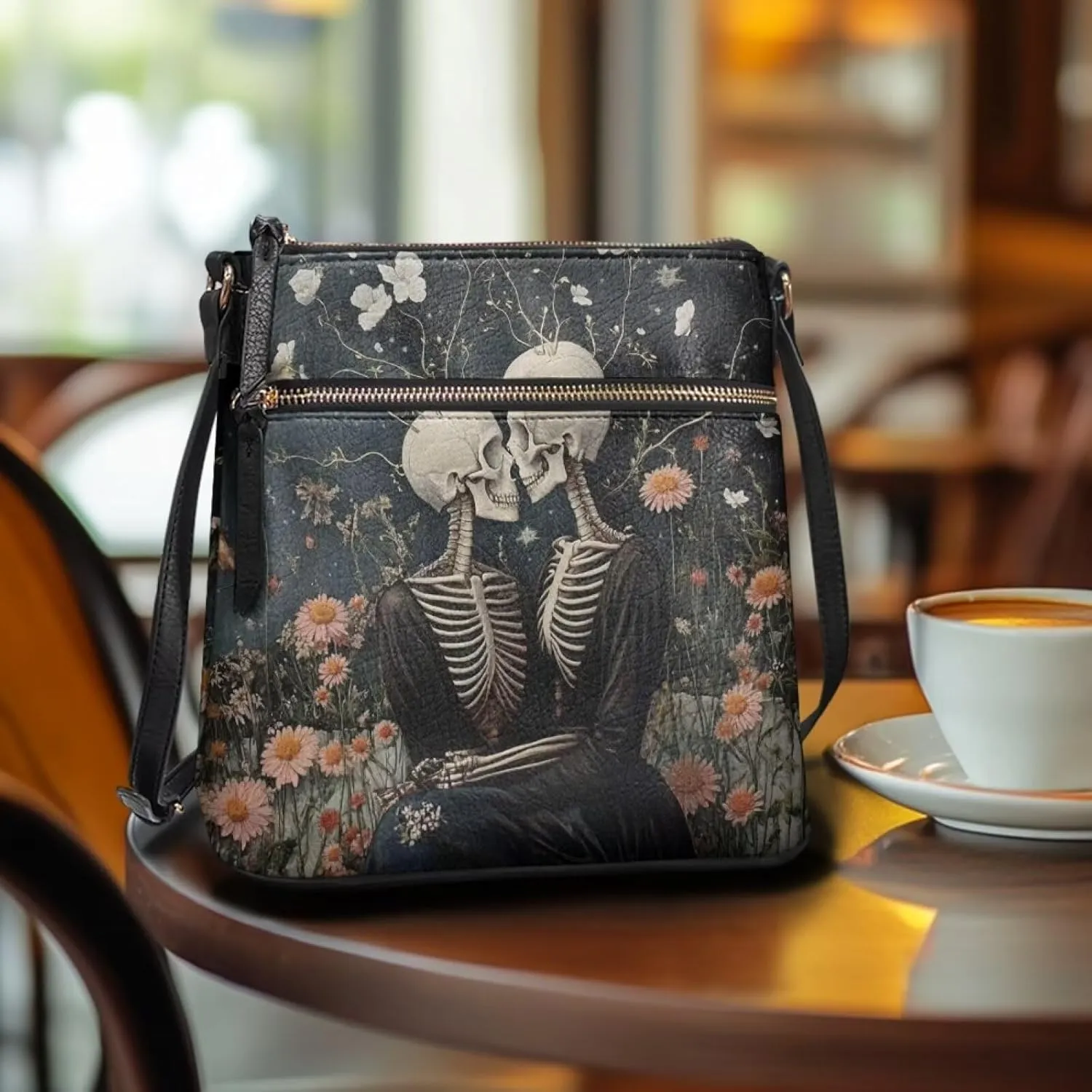 Women Crossbody Shoulder Bag Leather Satchel Purse Hobo Bag with Shoulder Strap for Travel Daily Use