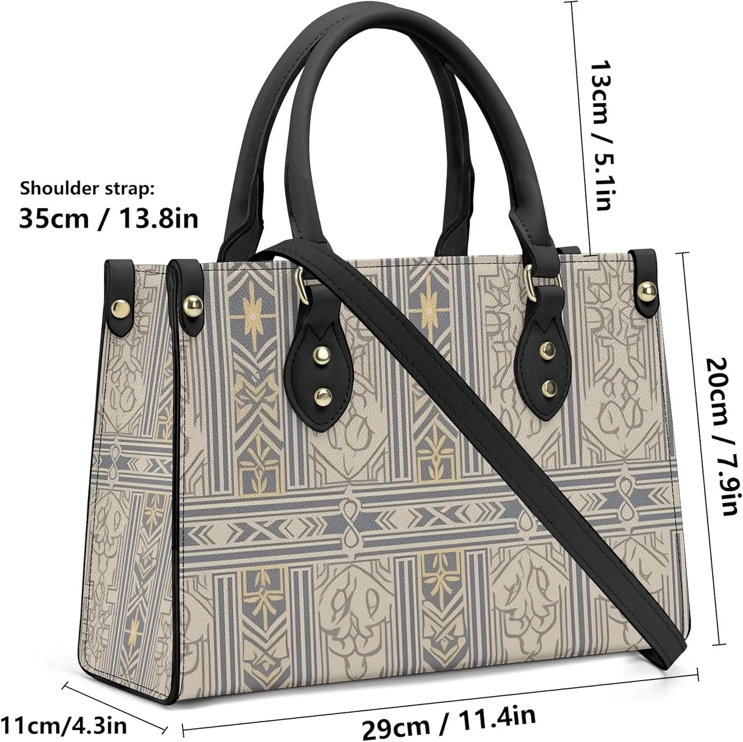 Women Fashion Handbags PU Leather Top Handle Satchel Shoulder Tote Bags for Ladies
