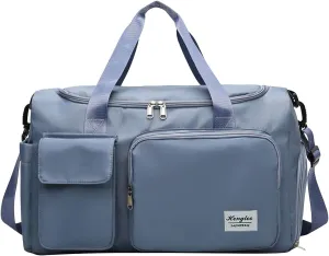 Women Gym Bag with Shoes Compartment,28L Travel Duffel Bags,Reusable Overnight Bag for Yoga Workout Travel Sports