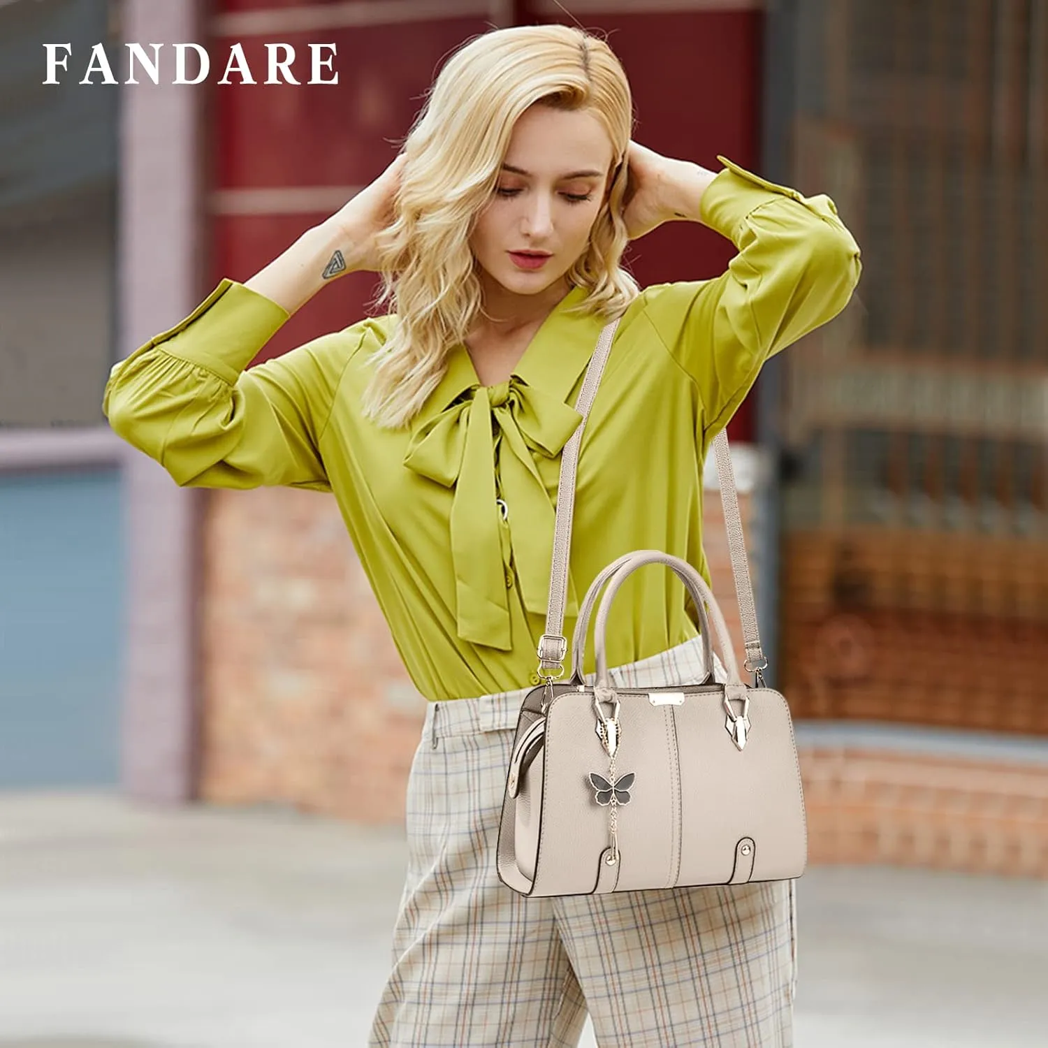 Women Handbag Tote PU Leather Shoulder Crossbody Waterproof Satchel