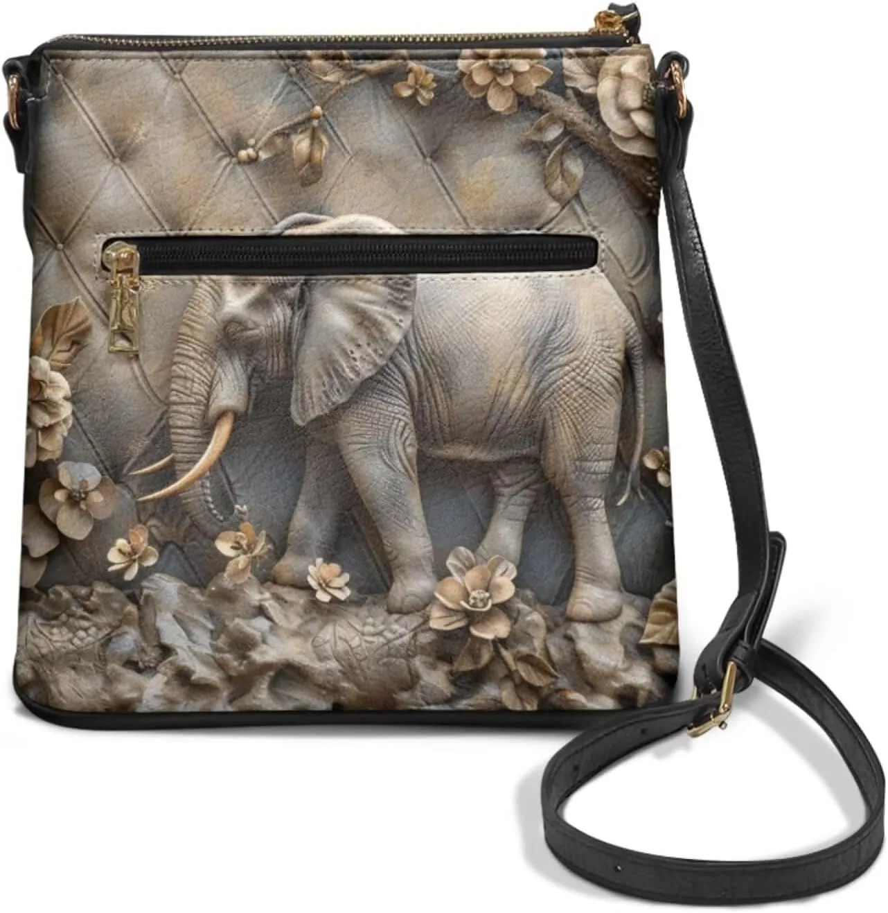 Women Hobo Bag Crossbody Shoulder Purse Multi Pocket Satchel Handbag with Adjustable Strap